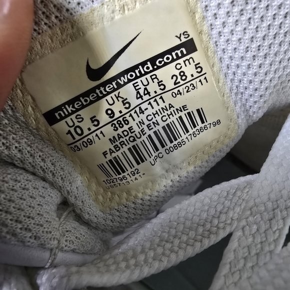 Nike Shoe Men\'s 10 Air Prestige III Sneakers  White 386114-111 Vintage main image 8
